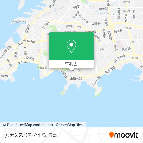 八大关风景区-停车场地图