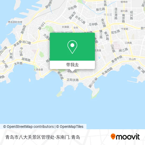 青岛市八大关景区管理处-东南门地图
