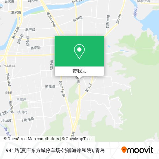 941路(夏庄东方城停车场-滟澜海岸和院)地图