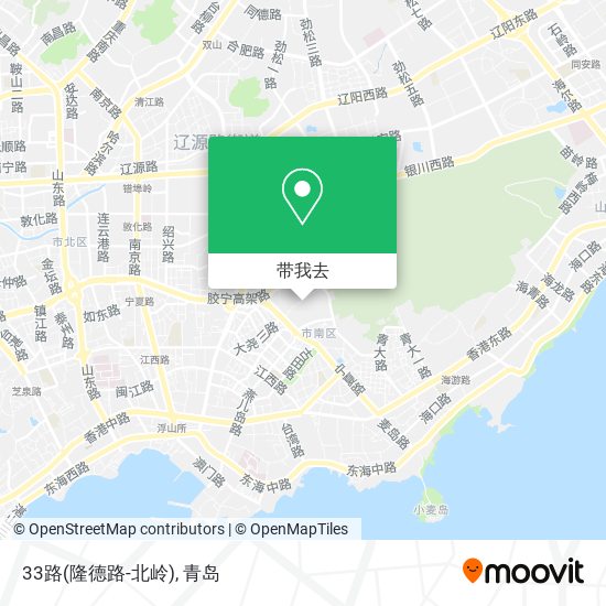 33路(隆德路-北岭)地图