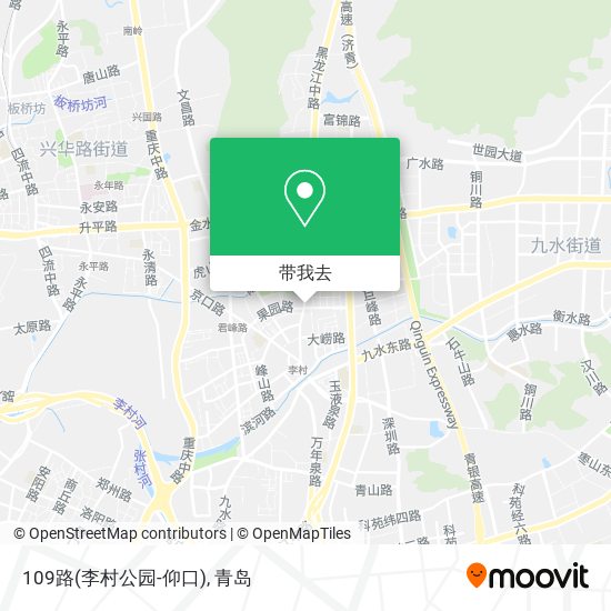 109路(李村公园-仰口)地图