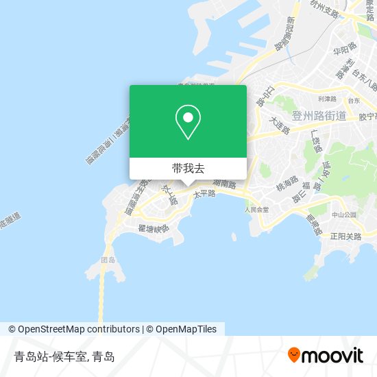 青岛站-候车室地图