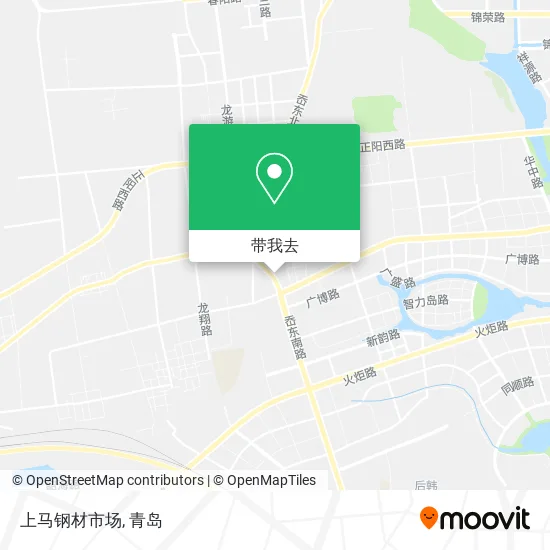 上马钢材市场地图