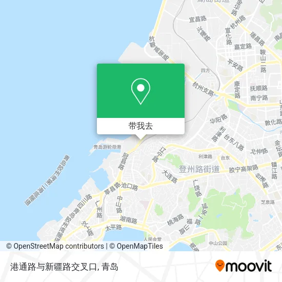 港通路与新疆路交叉口地图