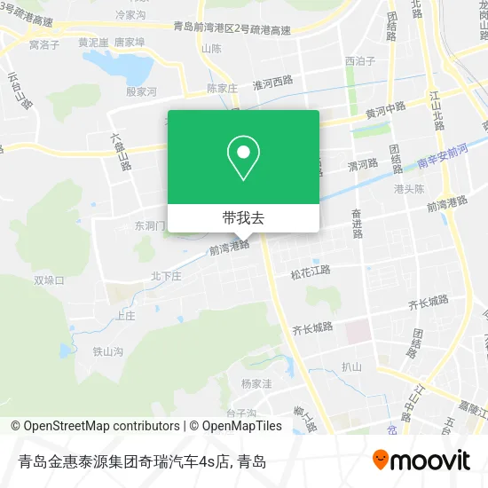 青岛金惠泰源集团奇瑞汽车4s店地图