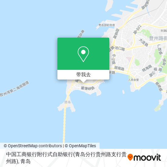 中国工商银行附行式自助银行(青岛分行贵州路支行贵州路)地图