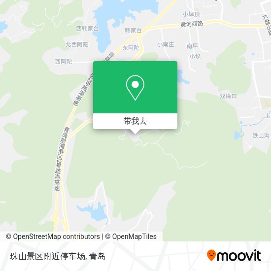 珠山景区附近停车场地图