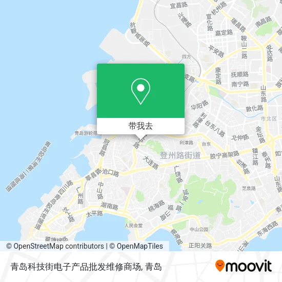 青岛科技街电子产品批发维修商场地图