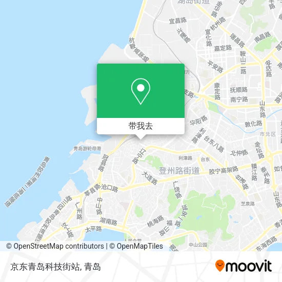 京东青岛科技街站地图