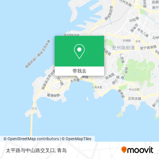 太平路与中山路交叉口地图