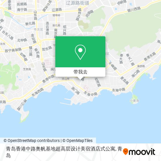 青岛香港中路奥帆基地超高层设计美宿酒店式公寓地图
