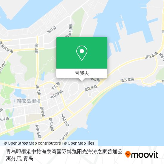 青岛即墨港中旅海泉湾国际博览阳光海涛之家普通公寓分店地图