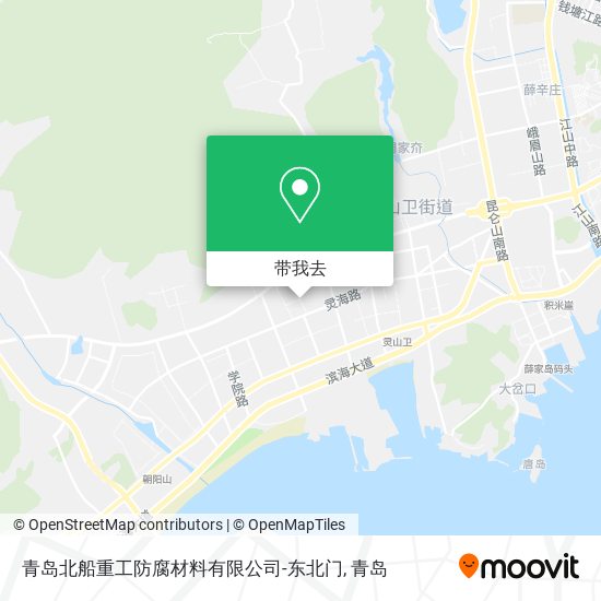 青岛北船重工防腐材料有限公司-东北门地图