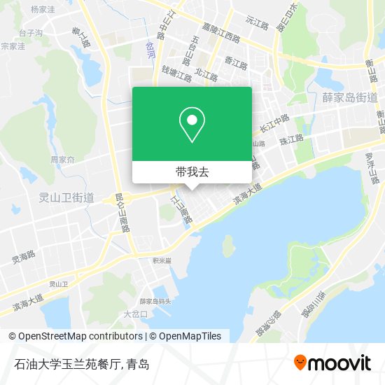 石油大学玉兰苑餐厅地图