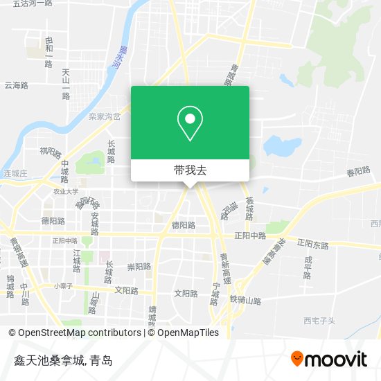 鑫天池桑拿城地图