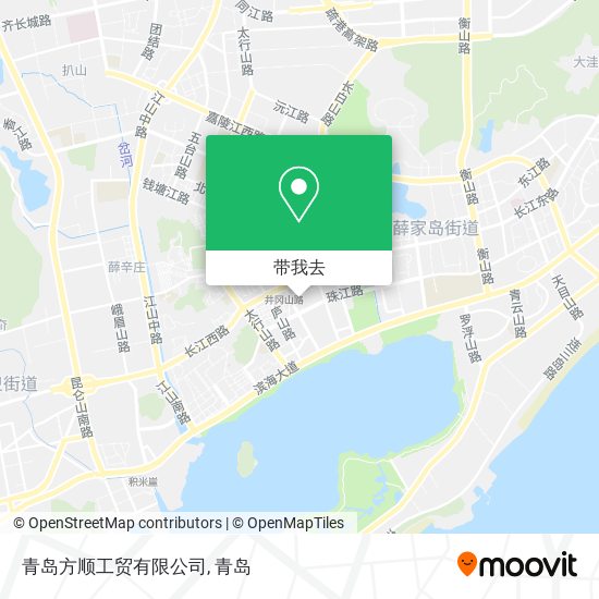 青岛方顺工贸有限公司地图