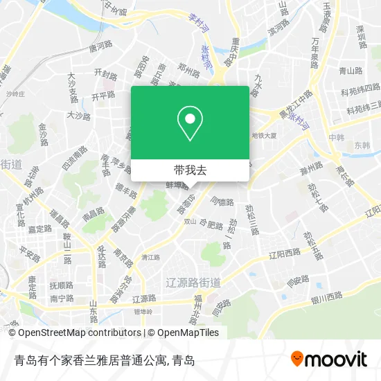 青岛有个家香兰雅居普通公寓地图