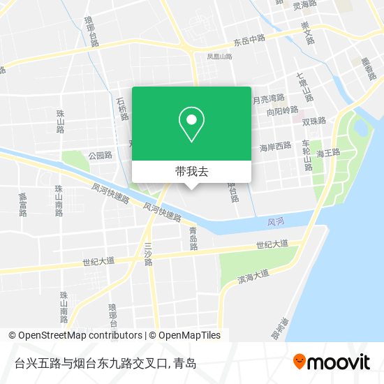 台兴五路与烟台东九路交叉口地图