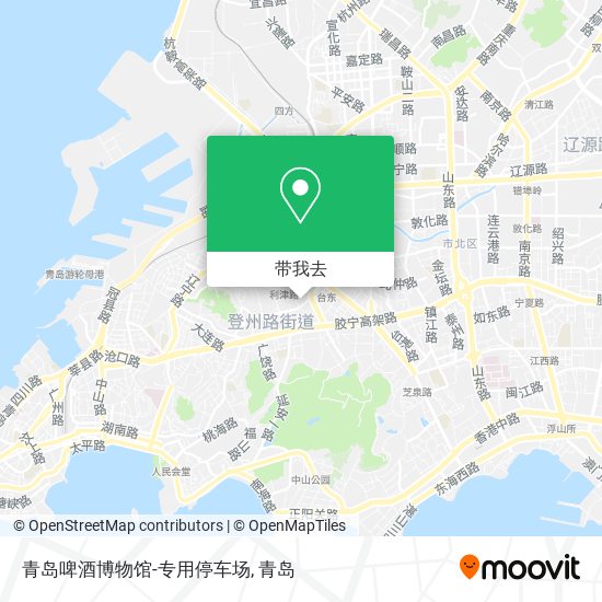 青岛啤酒博物馆-专用停车场地图