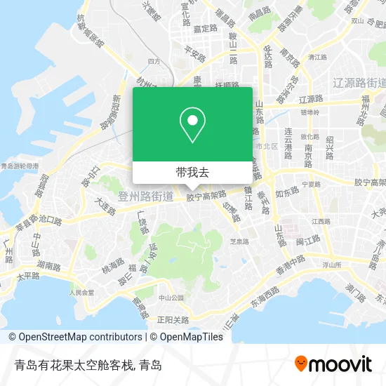 青岛有花果太空舱客栈地图