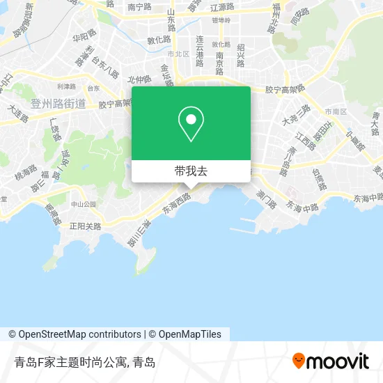 青岛F家主题时尚公寓地图