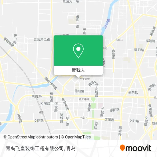 青岛飞皇装饰工程有限公司地图