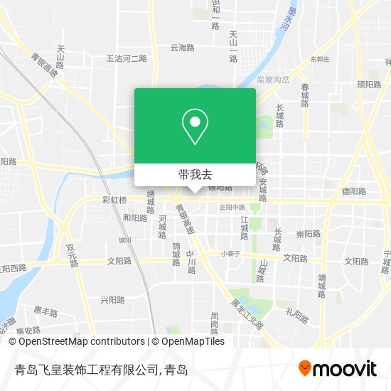 青岛飞皇装饰工程有限公司地图