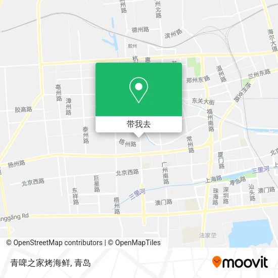 青啤之家烤海鲜地图