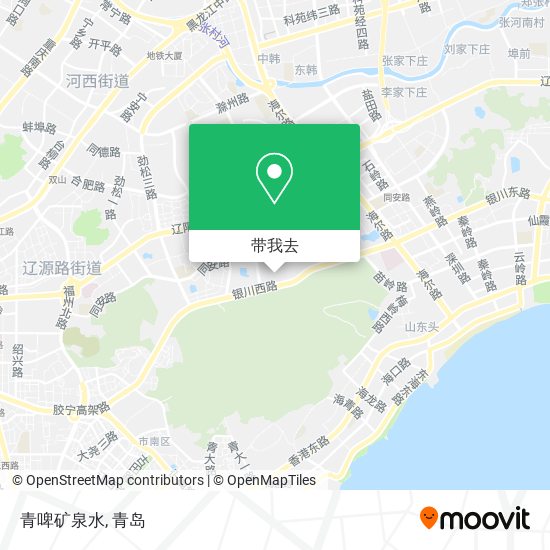 青啤矿泉水地图