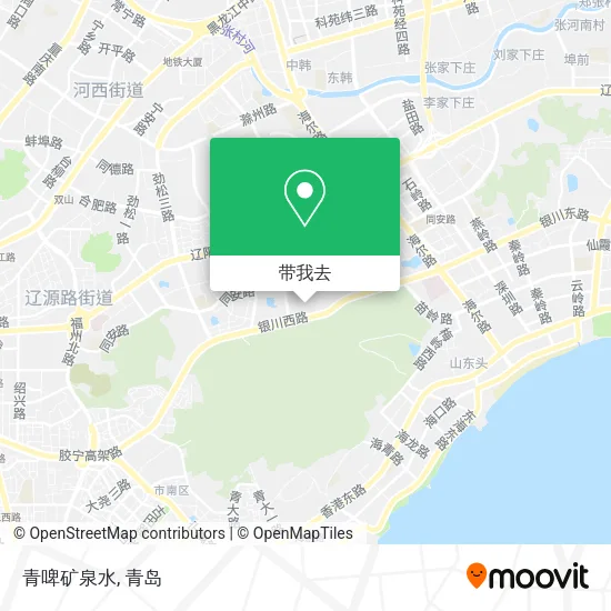 青啤矿泉水地图