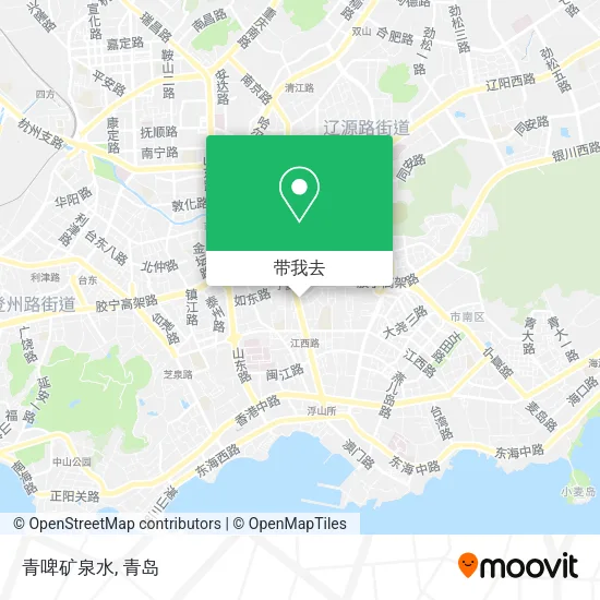 青啤矿泉水地图