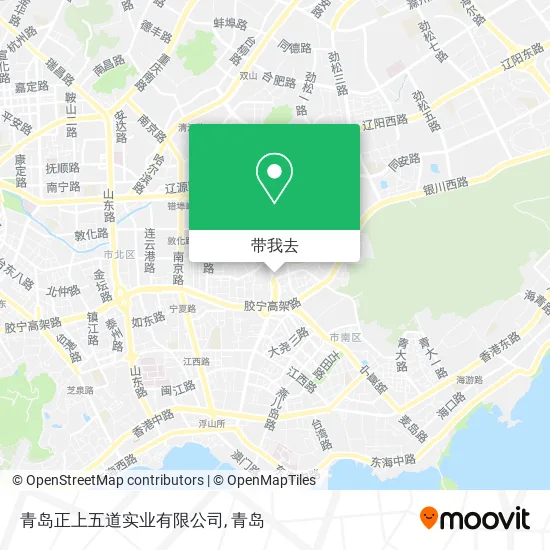 青岛正上五道实业有限公司地图