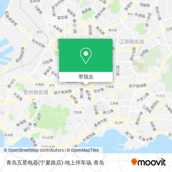 青岛五星电器(宁夏路店)-地上停车场地图