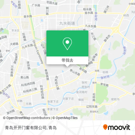 青岛开开门窗有限公司地图