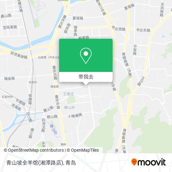 青山坡全羊馆(湘潭路店)地图