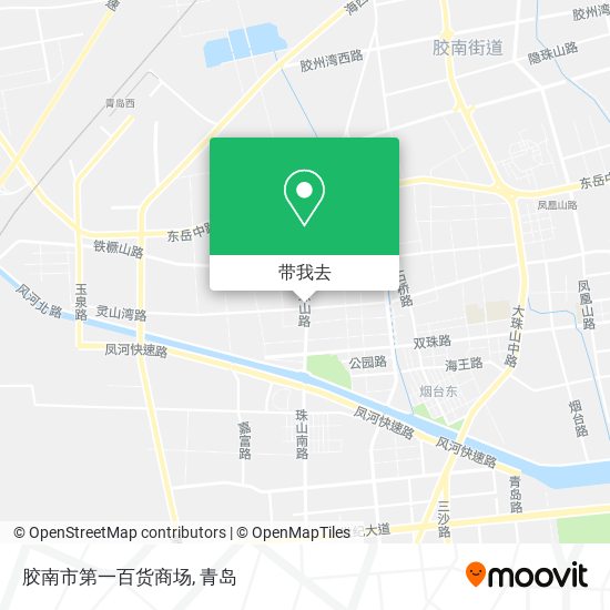 胶南市第一百货商场地图