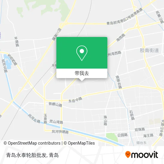 青岛永泰轮胎批发地图