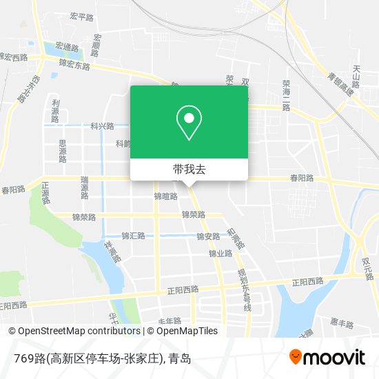 769路(高新区停车场-张家庄)地图