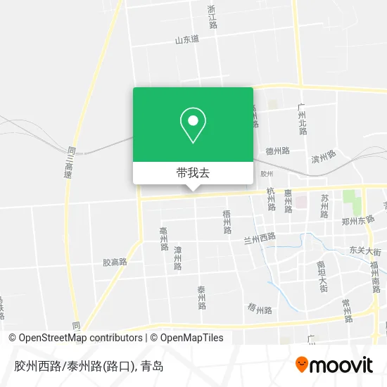 胶州西路/泰州路(路口)地图