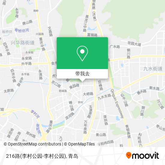 216路(李村公园-李村公园)地图