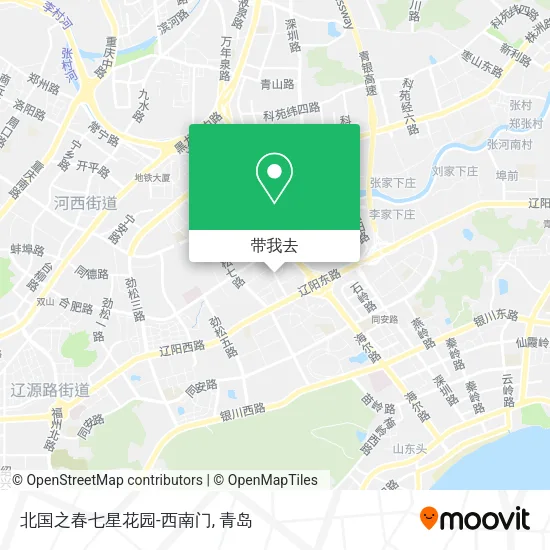 北国之春七星花园-西南门地图