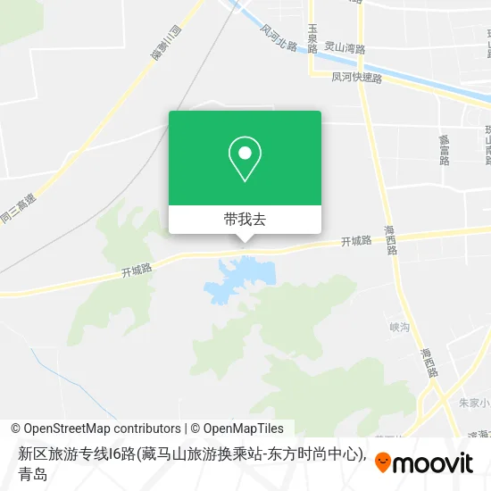 新区旅游专线l6路(藏马山旅游换乘站-东方时尚中心)地图