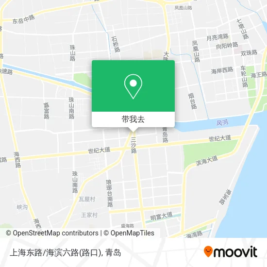 上海东路/海滨六路(路口)地图