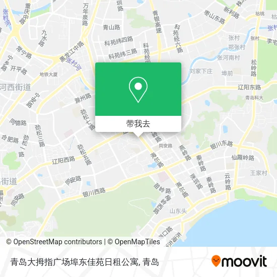 青岛大拇指广场埠东佳苑日租公寓地图