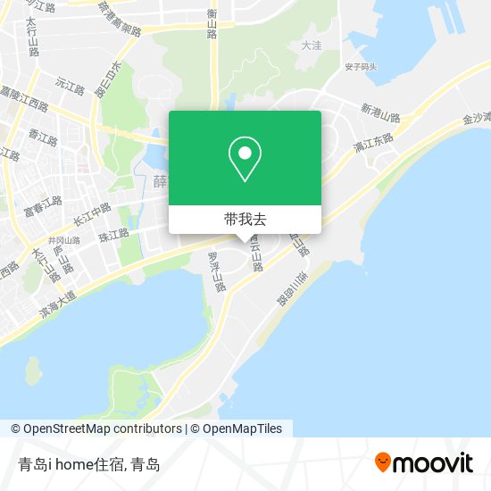 青岛i home住宿地图
