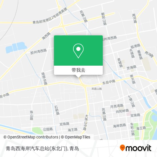 青岛西海岸汽车总站(东北门)地图