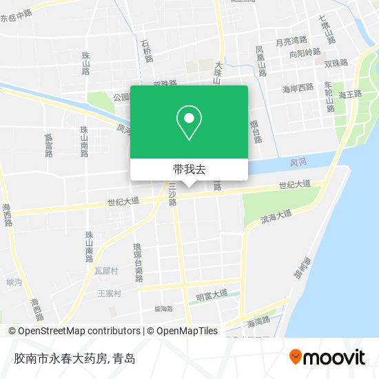 胶南市永春大药房地图