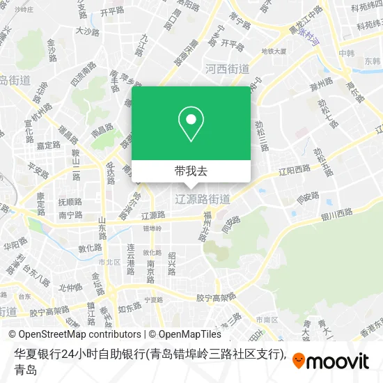 华夏银行24小时自助银行(青岛错埠岭三路社区支行)地图