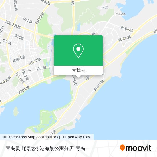 青岛灵山湾达令港海景公寓分店地图