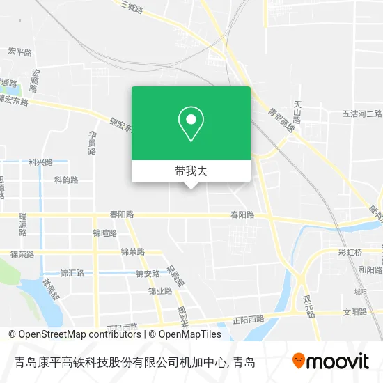 青岛康平高铁科技股份有限公司机加中心地图